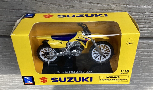 NEW-RAY 1/18 2007 SUZUKI RM-Z450 MOTORCYCLE DIE CAST W/ PLASTIC PARTS 01273 NIB - Picture 17 of 23