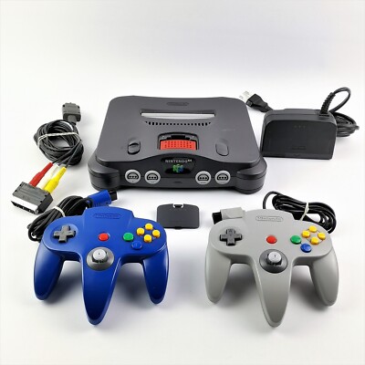 Nintendo 64 Konsole - Konvolut mit 2 Controller & Retro-Bit Expanion Pack N64