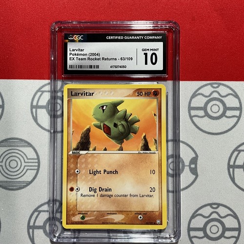 Larvitar graded CGC 10 for sale on eBay