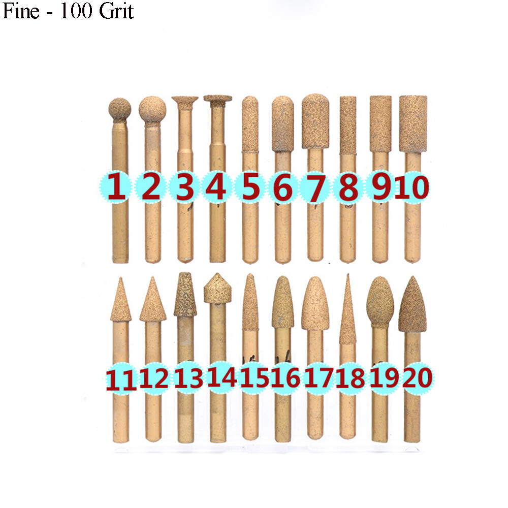 Brazing Diamond Burr Grinding Drill Bit 6mm Shank Die Grinder Drill 46 100 Grit eBay