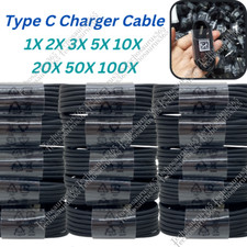 Wholesale Bulk USB C Type C Cable Fast Charger Lot For Samsung S20 S9 S10 Ultra
