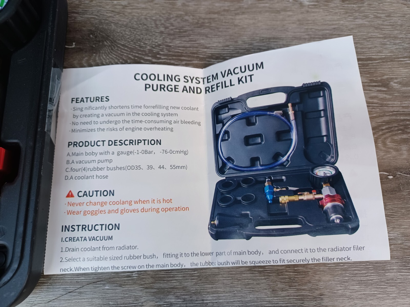 Airlift Cooling System Antifreeze Radiator Vacuum Purge and Coolant Refill Kit eBay