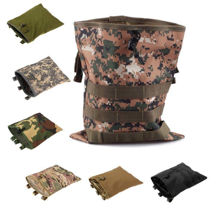 Military Utility Molle Belt Magazine Dump Drop Reloader Bag Paintball Mag Pouch