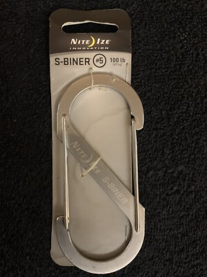 NITEIZE~S~BINER~NEW~#5~100 LB. STAINLESS STEEL # SB5~03~11.~2011~