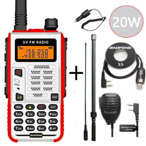 1 SET BAOFENG X5 PLUS DUAL BAND U/VHF WALKIE TALKIE LONG RANGE TWO WAY HAM RADIO - Afbeelding 15 van 29