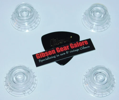 Epiphone Les Paul Modern Knobs Set Clear Top Hat Bell Guitar Parts SG Custom ES