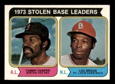 1974 Topps Baseball #204 Stolen Base Leaders Brock VG/EX *d2