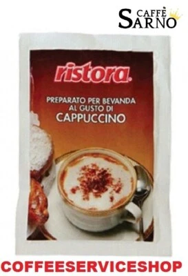 50 BUSTINE CAPPUCCINO SOLUBILE RISTORA MONODOSE -ORIGINALE -