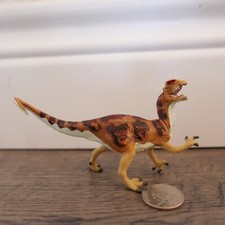 Dilophosaurus Dinosaur Plastic Figure - Safari Ltd. 4 1/4" - 1993 Vintage