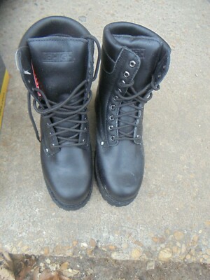 LEHIGH STEEL TOE SAFETY BOOTS MENS SIZE 8.5 W