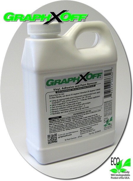 GraphXOff Vinyl Adhesive and Paint Remover Gel 16 oz Bottle = 16.5 