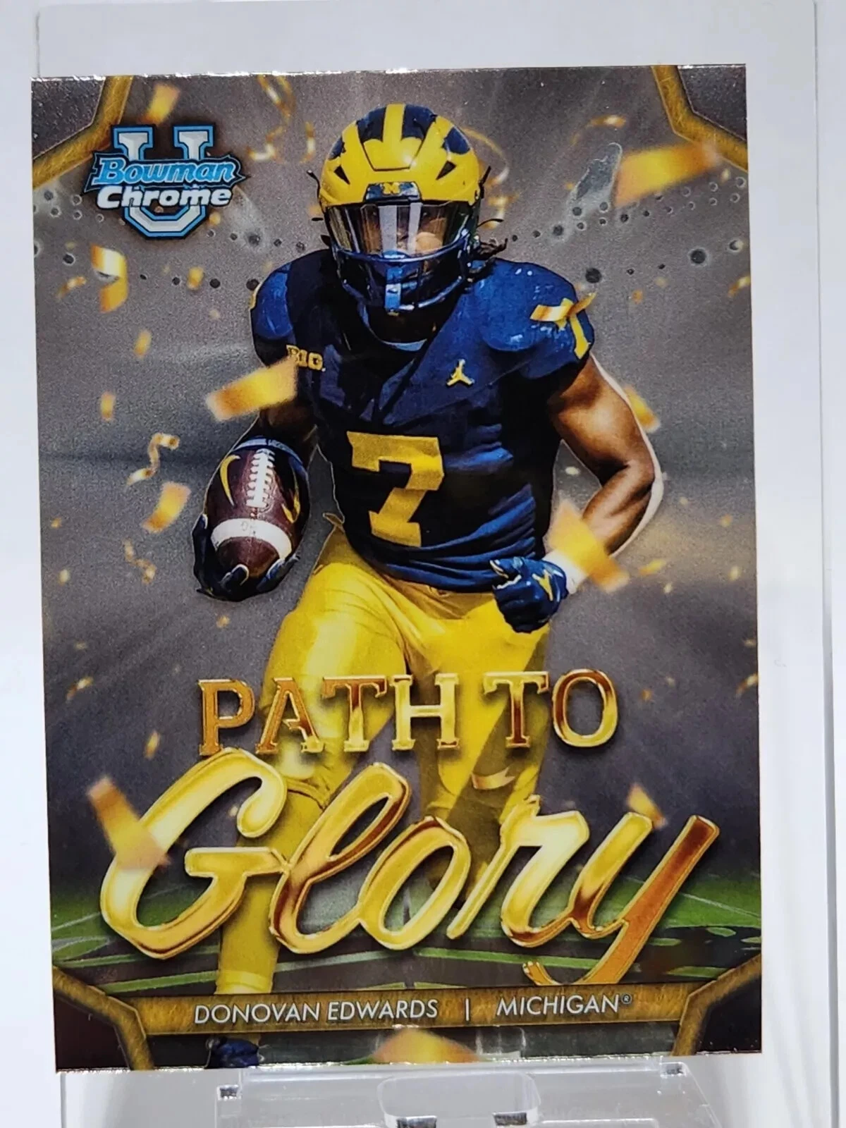 Donovan Edwards trading card