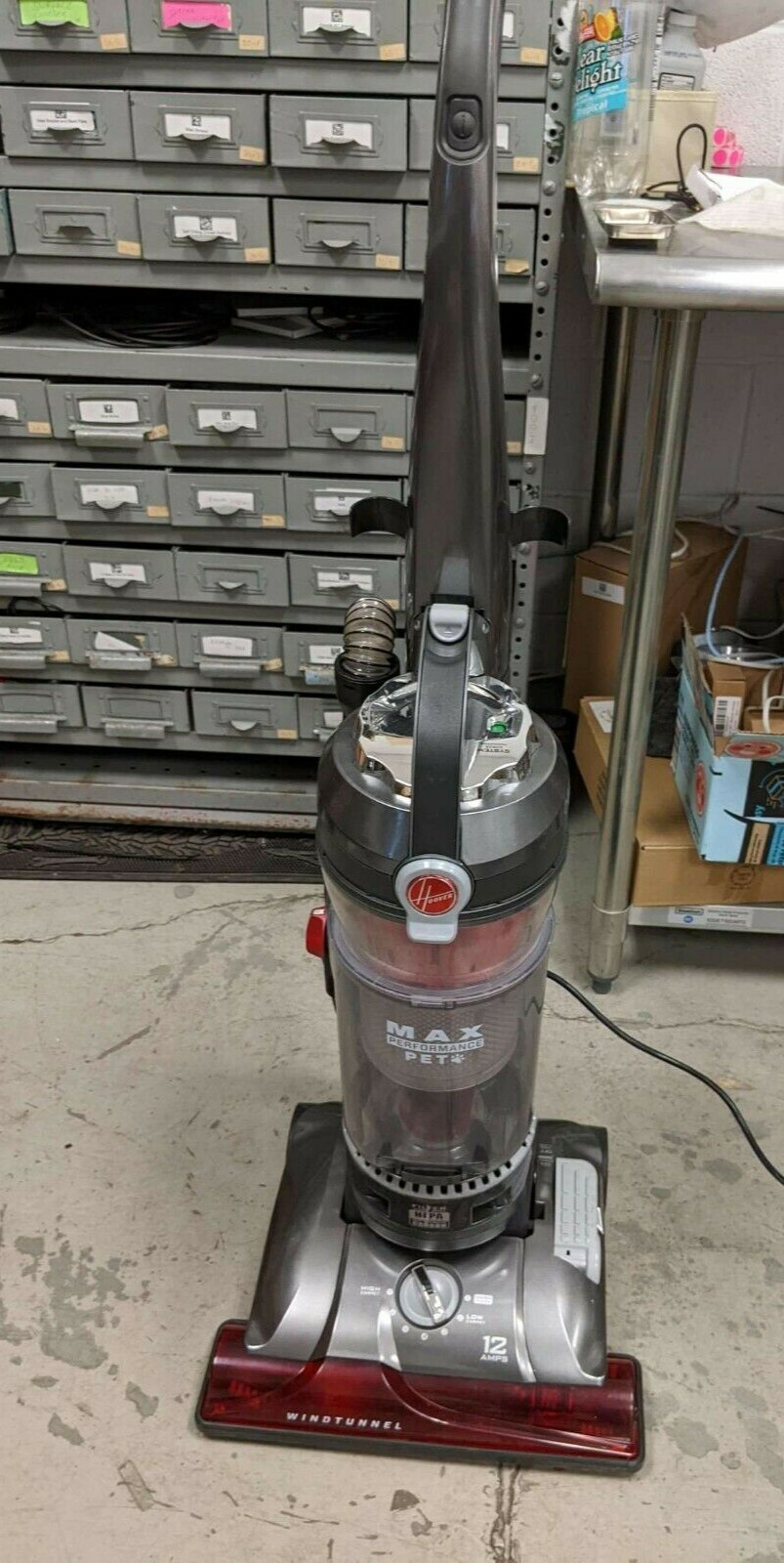 Hoover WindTunnel 3 Red Upright Vacuum 