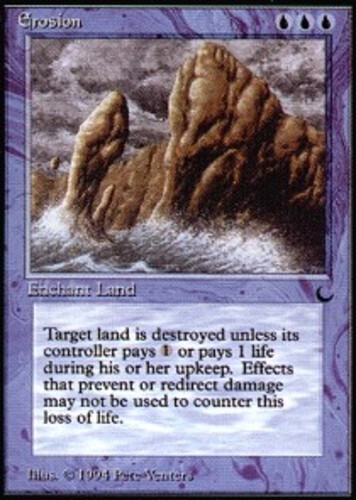 mtg cards that redirect damage Erosion DMG, English MTG The Dark