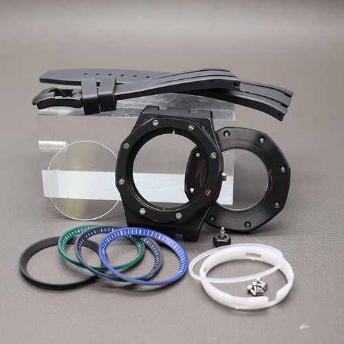 41mm Oak Watch Case+Strap Stainless Steel Fit Mechanical Nh35 Nh36 38 Movement - Picture 5 of 9