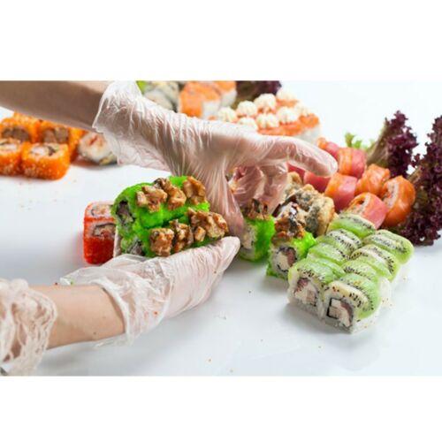 Disposable Clear Vinyl Gloves Powder Free Latex Free Food Safe S/M/L/XL Size AU - Picture 5 of 15