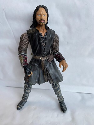 LORD OF THE RINGS ARAGORN HELM'S DEEP ACTION FIGURE TOY BIZ TWO TOWERS ...