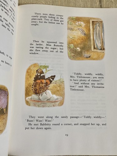 Vintage Mrs Tittlemouse Mouse Stories A4 Hardback Book Beatrix Potter 80s - Picture 10 of 10