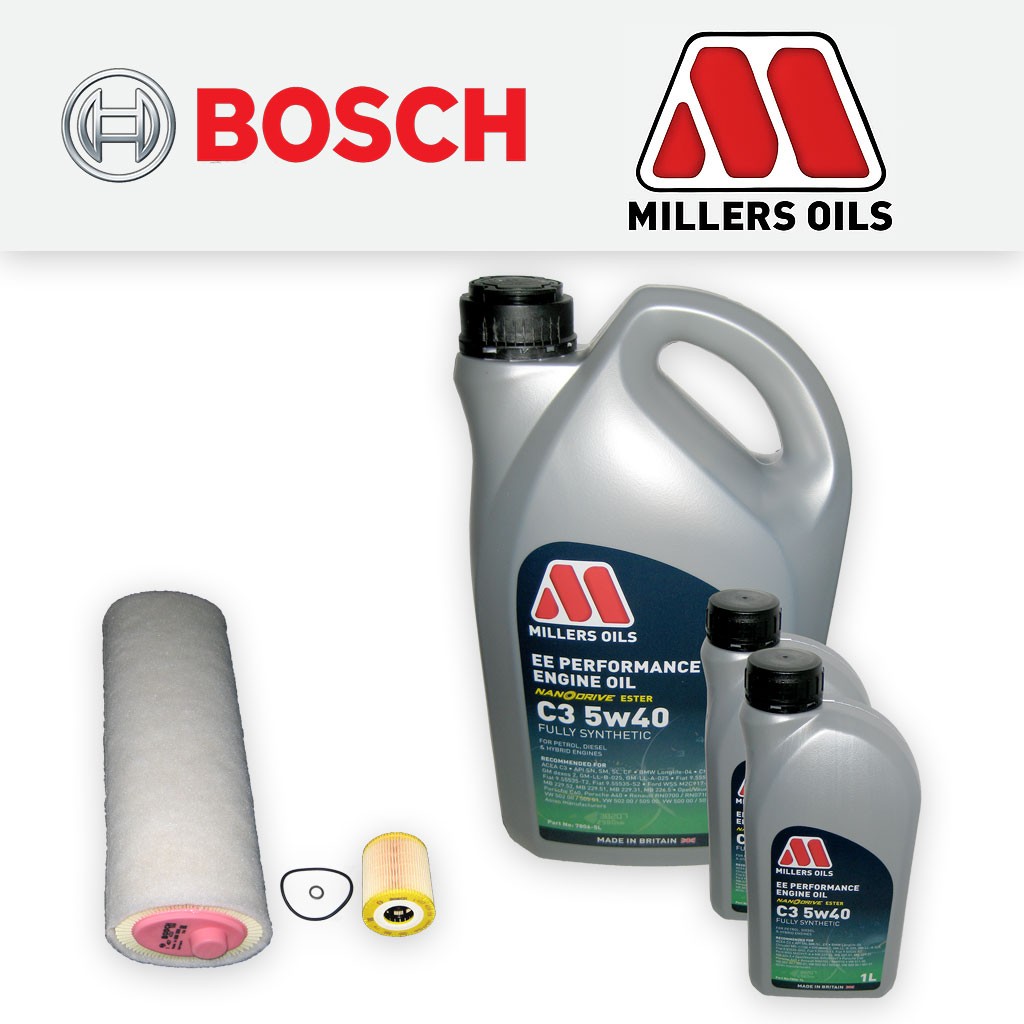 SERVICE KIT for BMW 5 SERIES (E39) 530D OIL AIR FILTERS +5w40 EE OIL (1998-2004)