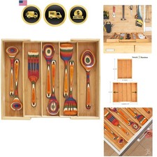 Expandable 5-Compartment Drawer Organizer, Expands from 13 to 22" Wide 5 sp...