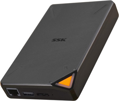 SSK 2TB Portable NAS External Wireless Hard Drive with Own Wi-Fi Hotspot
