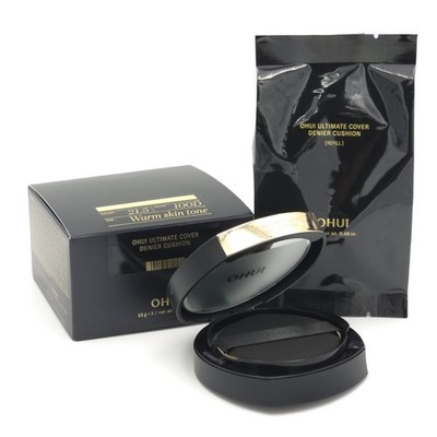 O HUI Ultimate Cover Denier Cushion 100D 13g + Refill 13g SPF50+ PA+++ K-Beauty