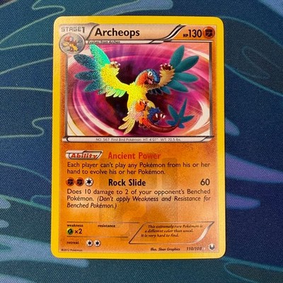 Pokemon Karte Archeops Secret Rare Shiny BW Dunkle Entdecker 110/108 NM Englisch