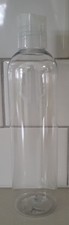 Set of 23 Refillable Clear Empty Shampoo Bottles 8oz Plastic with Push Caps NOS