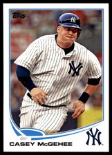 Casey McGehee 2013 Topps #114 Yankees MLB READ FREE SHIPPING AutographDen