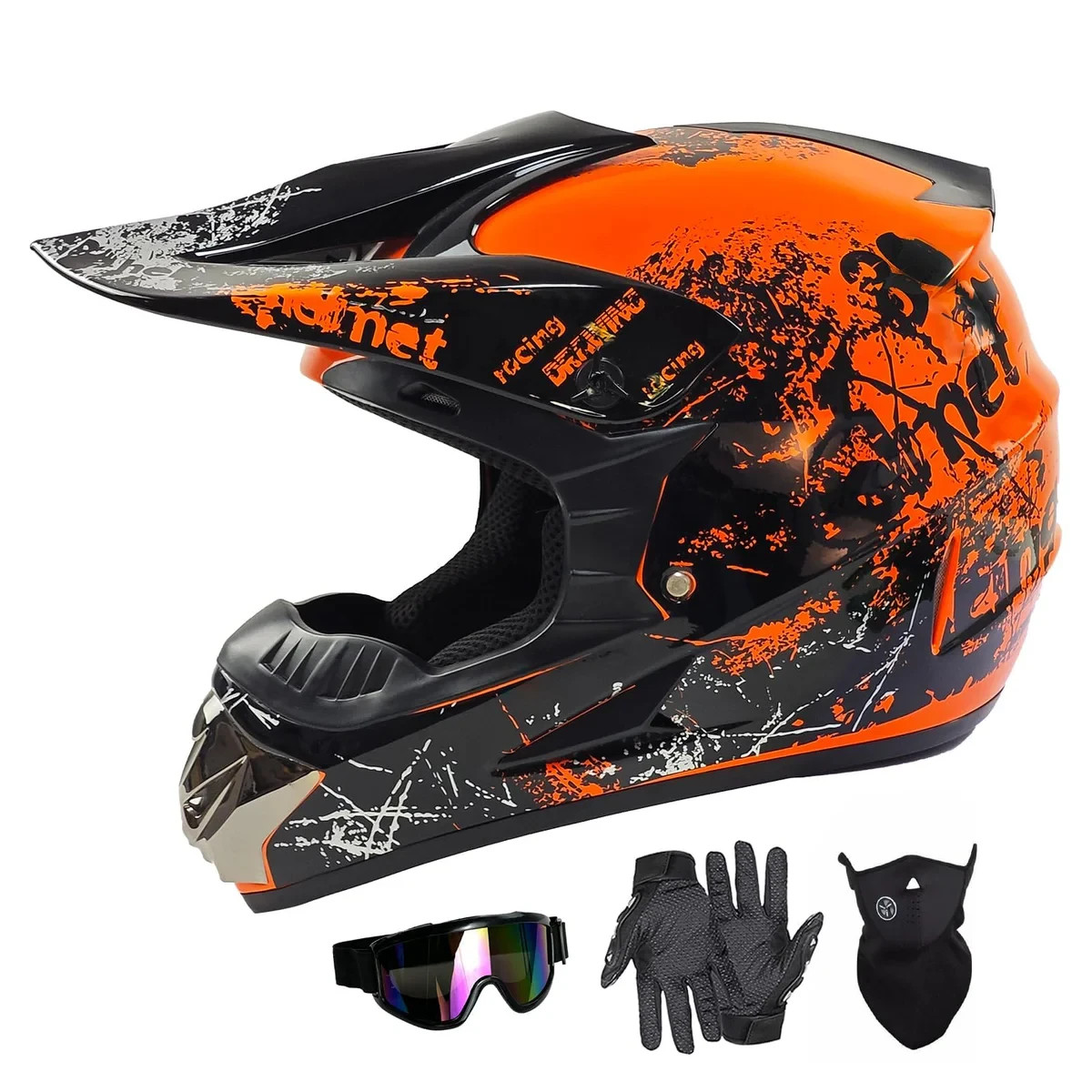 SPARK Dirt Bike Helmets Kids Motorcycle Helmet Youth ATV Motocross Full Face ...