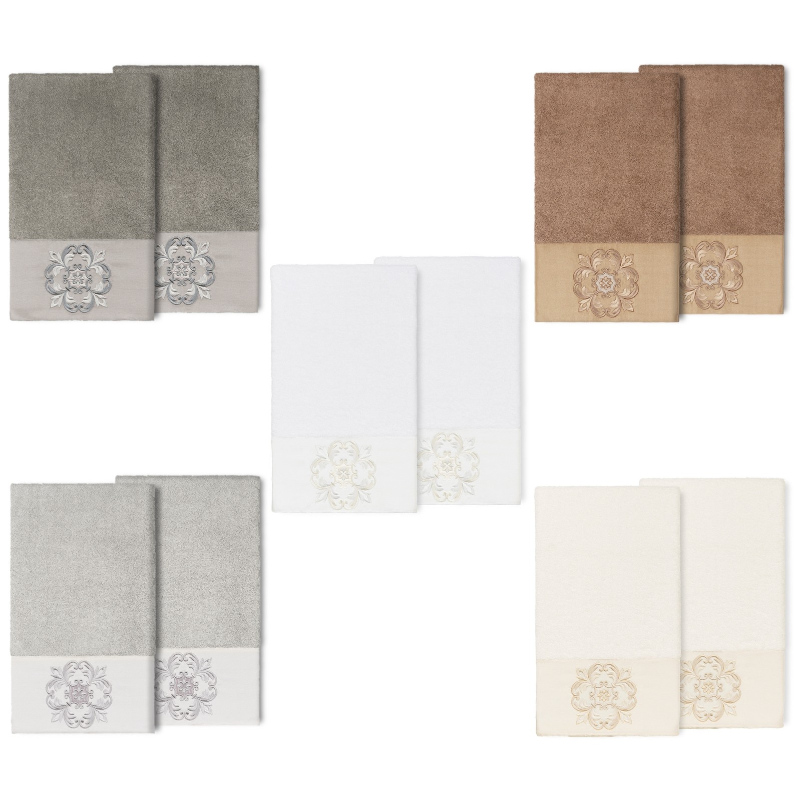 Authentic Turkish Cotton Alyssa 2PC Hotel & Spa Set