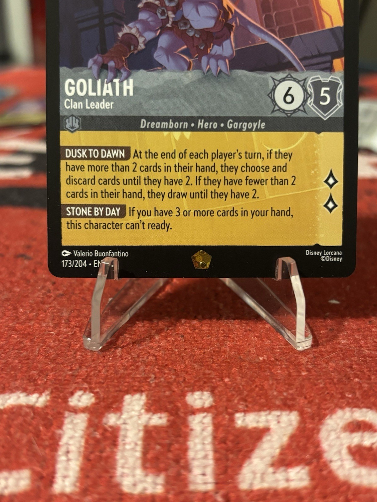 Goliath - Clan Leader 173/204 Whispers in the Well Legendary Disney Lorcana