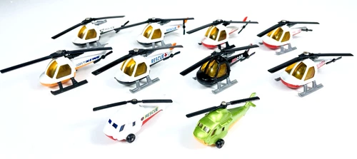 Matchbox Lesney Superfast (10) MB75 Varied Helicopters - 1980's Loose Die Cast