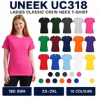 UNEEK Ladies Classic T-Shirt Womens Crew Neck Cotton Short Sleeve Tee Top UC318