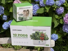 Ahopegarden Indoor Garden Hydroponics Growing System: 10 Pods & 87 Piece Pod Kit