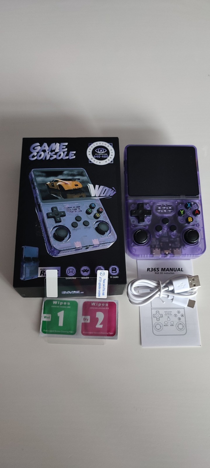 Console rétro R36S 128Go avec ArkOS et des milliers de jeux inclus