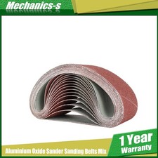 Aluminium Oxide Sander Sanding Belts 15 Pack Mix 4Inch x 24Inch 40 80 120 Grit