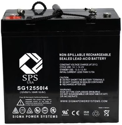Saruna Brand 12V 55Ah I4 Battery for Suntech Regent 3 new Series