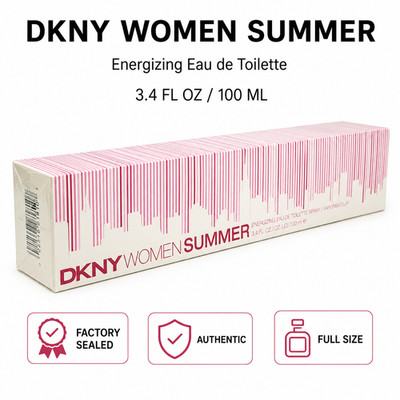 DKNY Women Summer EDT Energizing Perfume Spray 3.4 oz / 100 ml Sealed Authentic