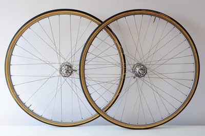 50er Jahre Campagnolo 1006/G Gran Sport Large Flansch Räder, Fiamme Felgen. Nr Perfekt!