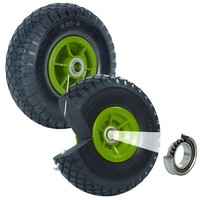 Sackkarrenrad Vollgummi 260X85 Mm 3.00-4 2Er Set Sackkarre Ersatzrad Bollerwagen