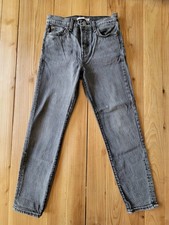 Levis Premium Womens Size 26 Faded Black Wedgie Fit Straight High Rise Jeans