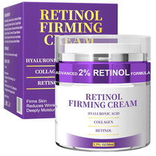 Retinol Serum Cream for Face, Anti Aging Face Moisturizer 1.7 oz Exp 5/28