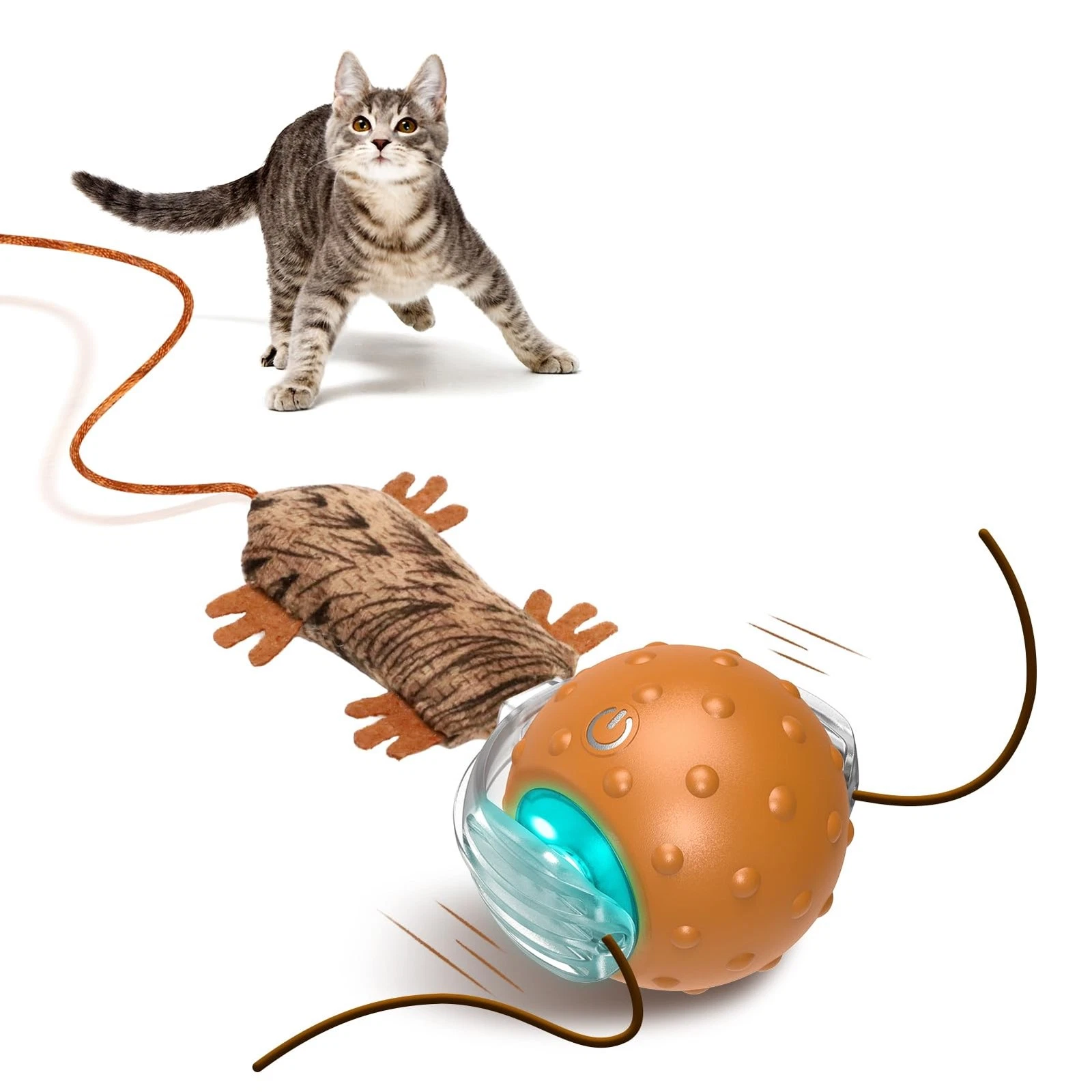 Interactive Cat Toy Ball - Automatic Interactive Cat Toy Designed by Mice, A ...