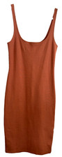 Forever 21 Body Con Brown Dress Classic Size Medium 28" Chest EUC