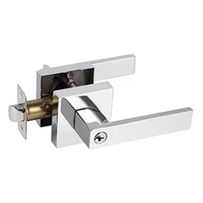  Heavy Duty Square Keyed Door Lever with Lock and Keyed Entry(Different Keys) 1