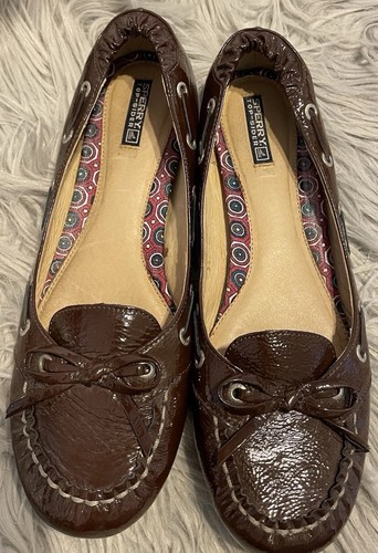 Sperry Topsider Patent Leather Loafers Women's sz 8.5M - Picture 6 of 8
