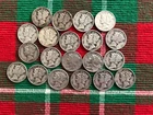 U.S. 90% SILVER Coins- MERCURY DIMES - Lot of 20 - 1930's & 40s - Ungraded