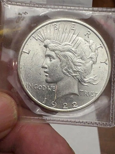1922 Peace Dollar - Brilliant Uncirculated - White Coin