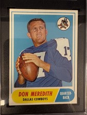 DON MEREDITH 1968 TOPPS FOOTBALL #25 SGC 8 NM-MT